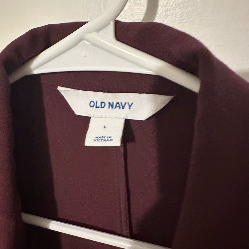 Old Navy Women's Deep Burgundy Blazer